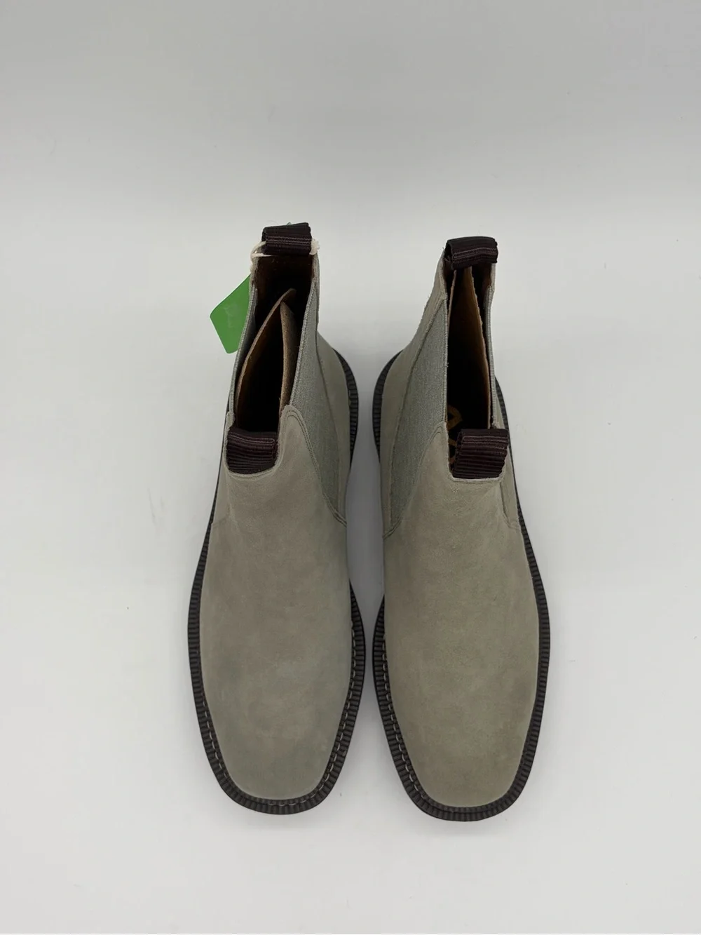 Sam Edelman Suede Chelsea Lug Boots - Taupe Gray